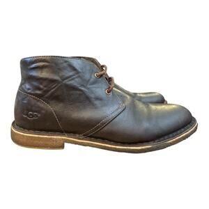 Ugg Leighton Desert Chukka Boot Men size 12 Brown Leather